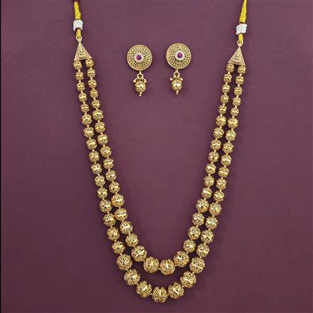 Antique Long Mala with Gold Plating