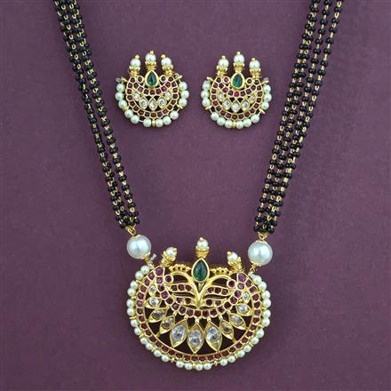 Antique Pearl Mangalsutra with Gold Plating