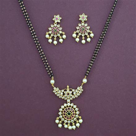 Antique Pearl Mangalsutra with Gold Plating