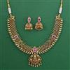 Antique Temple Necklace with Matte Gold Plating