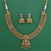 Antique Temple Necklace with Matte Gold Plating