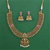 Antique Temple Necklace with Matte Gold Plating