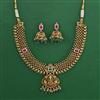 Antique Temple Necklace with Matte Gold Plating