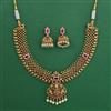 Antique Temple Necklace with Matte Gold Plating