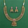 Antique Temple Necklace with Matte Gold Plating