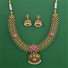 Antique Temple Necklace with Matte Gold Plating