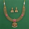 Antique Temple Necklace with Matte Gold Plating