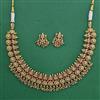 Antique Temple Necklace with Matte Gold Plating