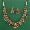 Antique Temple Necklace with Matte Gold Plating