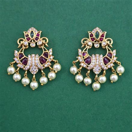Antique Pearl Earring with Gold Plating