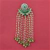 Antique Pearl Hair Brooch with Matte Gold Plating