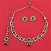 Antique Pearl Necklace with Mehndi Plating