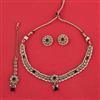 Antique Pearl Necklace with Mehndi Plating