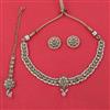 Antique Pearl Necklace with Mehndi Plating