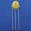 Antique Pearl Hair Brooch with Matte Gold Plating