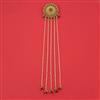 Antique Pearl Hair Brooch with Matte Gold Plating