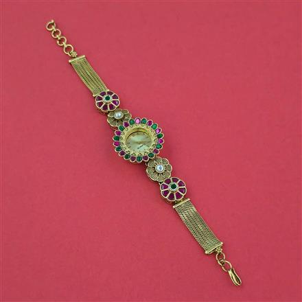 Antique Classic Watch with Matte Gold Plating