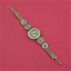 Antique Meenakari Watch with Matte Gold Plating
