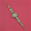 Antique Meenakari Watch with Matte Gold Plating
