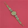 Antique Meenakari Watch with Matte Gold Plating