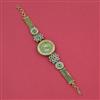 Antique Meenakari Watch with Matte Gold Plating