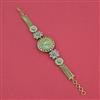Antique Meenakari Watch with Matte Gold Plating