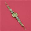 Antique Meenakari Watch with Matte Gold Plating