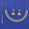 Antique Pearl Necklace with Mehndi Plating