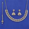 Antique Pearl Necklace with Mehndi Plating