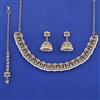 Antique Pearl Necklace with Mehndi Plating