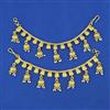 Antique Pearl Ear Chain with Gold Plating