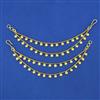 Antique Multi Layer Ear Chain with Gold Plating