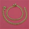 Antique Plain Gold Payal with Gold Plating