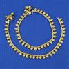 Antique Plain Gold Payal with Gold Plating