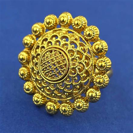 Antique Adjustable Ring with Gold Plating