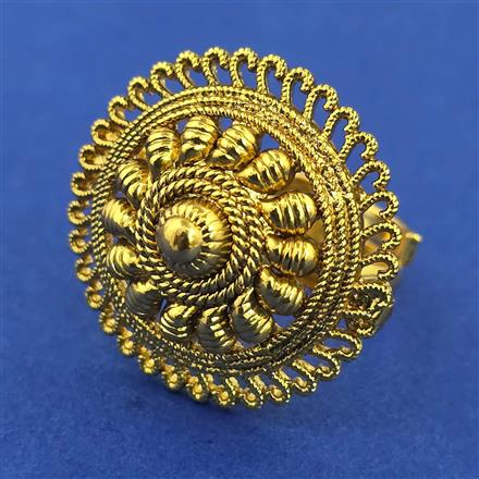 Antique Adjustable Ring with Gold Plating
