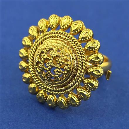 Antique Adjustable Ring with Gold Plating