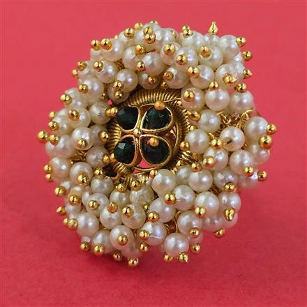 Antique Adjustable Ring with Gold Plating