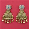 Antique Classic Earring with Matte Gold Plating