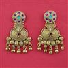 Antique Classic Earring with Matte Gold Plating