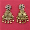Antique Classic Earring with Matte Gold Plating