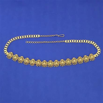 Antique Temple Belt with Matte Gold Plating