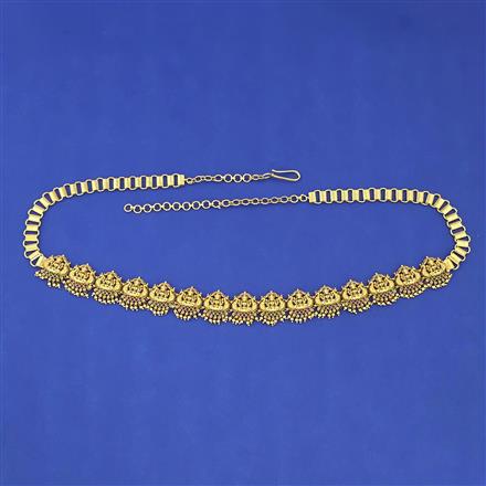 Antique Temple Belt with Matte Gold Plating