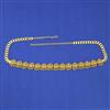 Antique Temple Belt with Matte Gold Plating