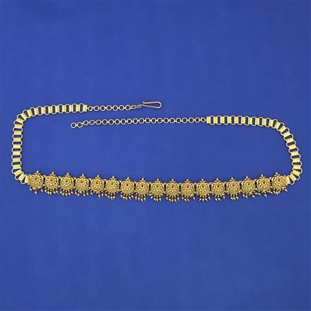 Antique Classic Belt with Matte Gold Plating