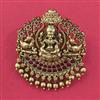 Antique Temple Brooch with Matte Gold Plating