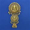 Antique Temple Brooch with Matte Gold Plating