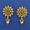 Antique Classic Earring with Matte Gold Plating