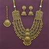 Antique Bridal Necklace with Matte Gold Plating