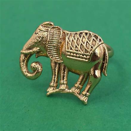 Antique Adjustable Ring with Gold Plating